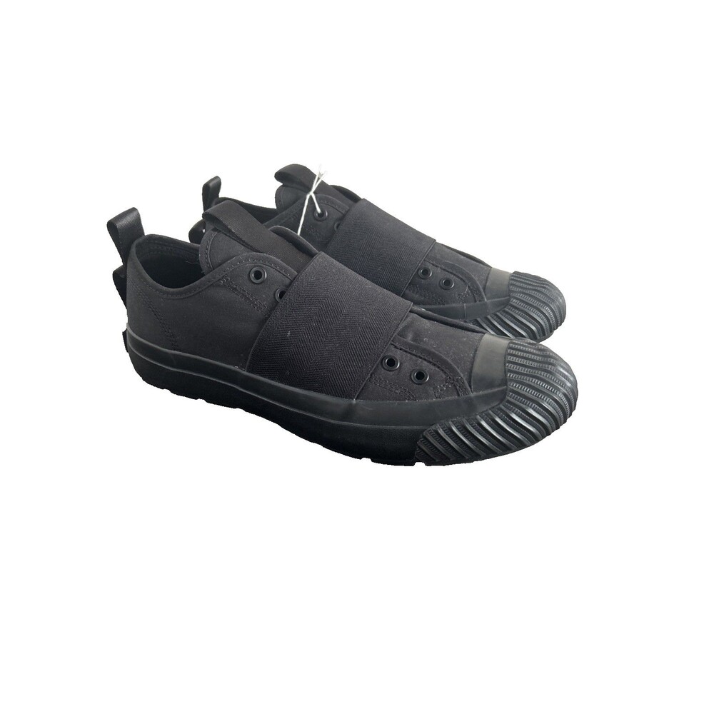 P.F. Flyers Grounder Engineered Low Top Black/Black Canvas Sneakers Size 9.5 NEW